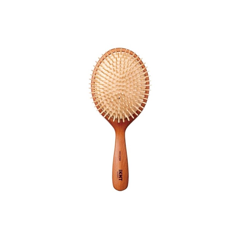 Ikemoto Brush IKH3726 Hair Brush/IKMT Wood Cushion Brush: Normal (M)