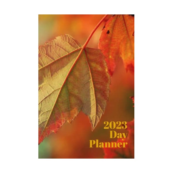 2023 Day Planner: Aesthetic Comforting Fall Season Leaf Day Planner