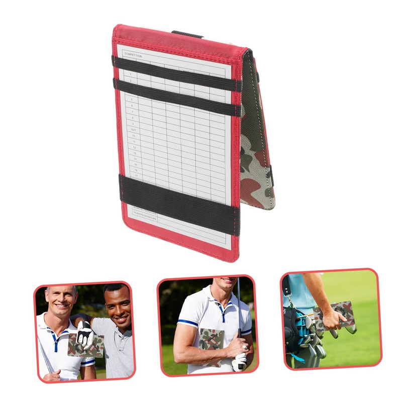 Mipcase Golf Scorebook PU Leather Holder for Golf Scorecards Durable
