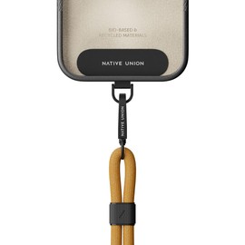 Native Union Universal Wrist Sling - Adjustable and Removable Carry Strap - Made from 100% rPET Recycled Polyester - Universally Compatible with All Smartphones (Kraft)