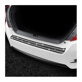 JNNJ Bling Rubber Scratch-Resistant Boot Door Door Sill Sills, Crystal Diamond Car Rear Bumper Protection, Women's Car Rear Bumper Protection Sticker (Black)