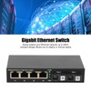 Fiber Media Converter 6 Ports 10 100 1000Mbps RX1550nm 20km
