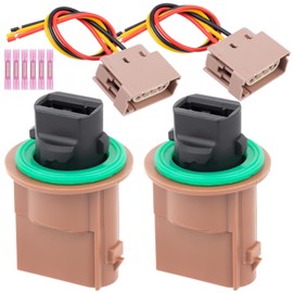 Svicari Turn Signal light Socket Holder with Wire Harness Fit for Ford F-150 F-250 F-350 Fusion Mustang for Lincoln MKX MKC MKZ for Jeep Compass Grand Cherokee Replace OE 9E53-13411-AA 2PCS