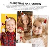 Healvian 8Pcs Christmas Hat Hair Clips Adorable Xmas Accessories for