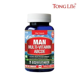 Tonglife - Men's Multivitamin ABCDE + Minerals 3-Month Supply - Men's Multivitamin - 1 Bottle / 통라이프 -맨 종합비타민ABCDE+미네랄 3개월분-남성용 멀티비타민-1병