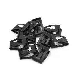 sourcing map 10pcs 7mm Hole Metal Rivets Car Interior Dashboard Trim Clips Black
