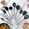 COOK WITH COLOR Silicone Cooking Utensils, Kitchen Utensil Set, Easy