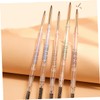 Baluue 5pcs Eyebrow Makeup Pencils Hair Double Bun Eyebrow Pencil
