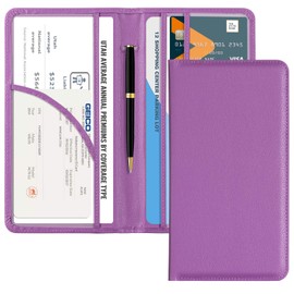 CoBak Car Registration and Insurance Holder - Vehicle Glove Box Car Organizer,Auto Truck Comparment Accessories Case with Magnetic Closure for Essential Document,Driver License,Cards