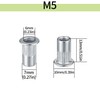 M5 Rivet Nuts Assortment Set, Blind Rivet Nuts Stainless Steel,