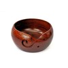 Rose Wood Yarn Bowl - 6" x 3" with Free