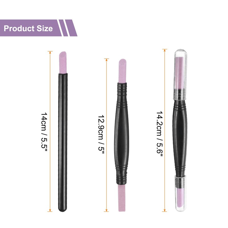 sourcing map 6pcs Pumice Stone Nail File, Pumice Nail Polishing