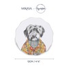 Mikasa x Tipperleyhill Coasters, 4pc Coaster Set with Scalloped Design,