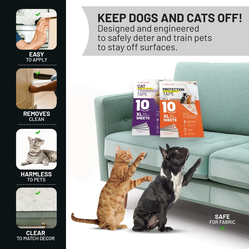 CLAWGUARD Bundle Pack – Dog Scratch Protection Tape Single-Sided 10