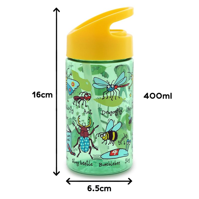 Tyrrell Katz Kids Bugs Printed Flip Top Drinking Bottle in