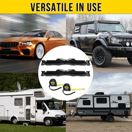 Kbiykuy Heavyweight Toe Alignment Tool, Black Wheel Alignment Tool, Wheel Angle Alignment Tools for Car, Truck, SUV, and Vehicle, Includes 2 Dual Metric and Imperial Measuring Tapes