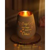CadeauJoie Grandma Gift, Gifts for Grandma, Glass Lantern for Grandma,