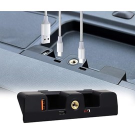 Bryter Dashboard USB Expansion Dock USB Hub for Bronco 2021 2022 2023 2024 Accessories for Ford Bronco 2/4-Door,3 Ports Charging Station with 1USB A, 2USB C, Not fit Bronco Sport.