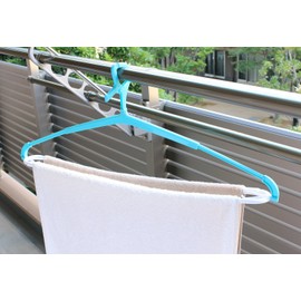 レック 「5つ干し」 ダブル 大判 バスタオル ・ トレーナー ハンガー (2本組) W-425