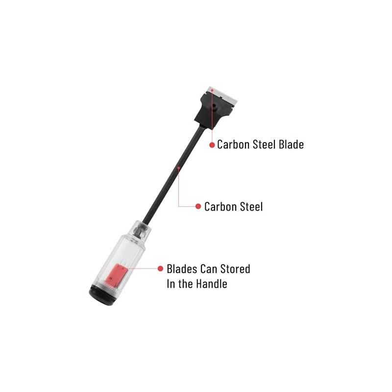 Bates- Long Reach Extension Scraper, 11-Inch, Razor Scraper with Extra