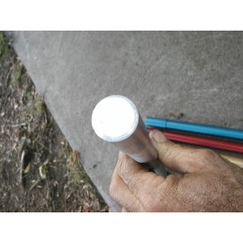 Genuine Bicycle Products 13/16 alloy seat post klunker bmx cruiser fits schwinn 26 bmx OLNY SILVER LEFT