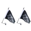 Trunk Lid Flag Pole Mount Kit with Homeland Security Flag
