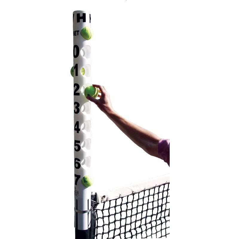 Tourna ScoreTube Tennis Net Post Score Keeper, White