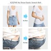 XZQTIVE No Show Women Invisible Elastic Belts Stretch Web Strap