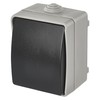EMOS Waterproof Bell Switch with Rocker Switch Grey Black Colour