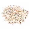 Wooden Scrabble Tiles, 100pcs Scrabble Tiles Letters Alphabet Wooden Pieces