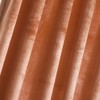 Roslynwood Luxury Peach Rose Crushed Velvet Curtains 108 inches- Black