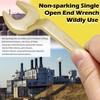 WEDO Spark-free Single Open-End Spanner Wrench, Construction Key with Pin