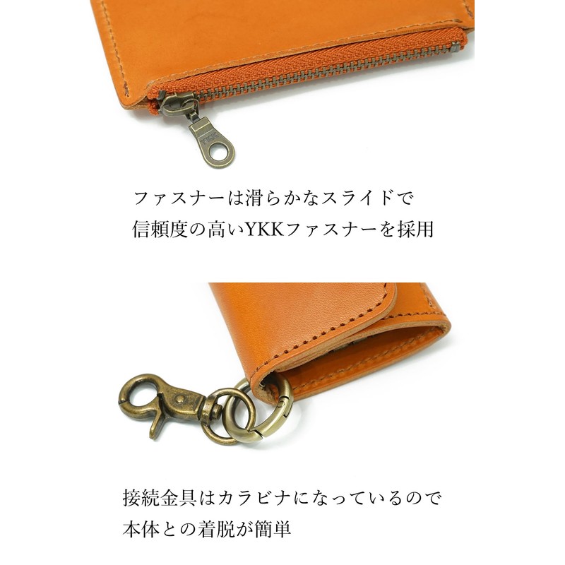 Prof Line Tochigi Leather [Japanese Key Case] Coin Purse Trifold