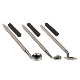 MIJOMA Set of 3 Ballpoint Pens Golf Clubs Golf Pens Gift Set Golf Gift Idea for Golfers