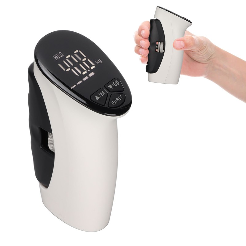 Electronic Hand Dynamometer LED Display Accurate Adjustable Grip Distance Digital