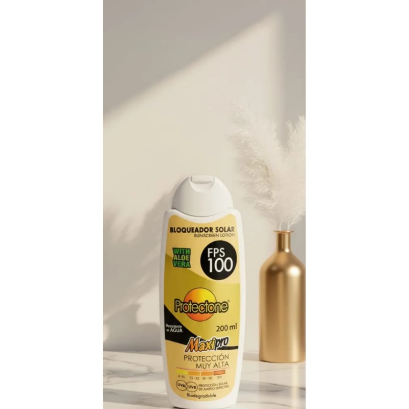 Bloqueador Solar Fps 100 Maxipro Protectone 200 Ml Mayoreo