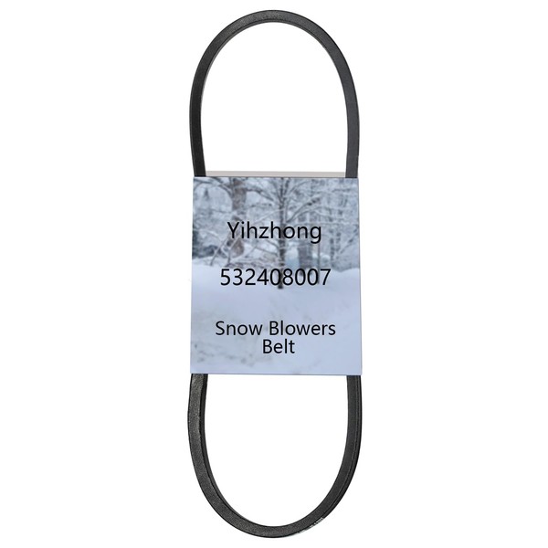 Yihzhong 532408007 Snowblower (5/8"x38") Auger Drive Belt for Hus-qvarna AYP