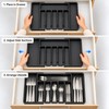 Adjustable Cutlery Drawer Organizer for Kitchen Storage – Expandable 8-Compartment