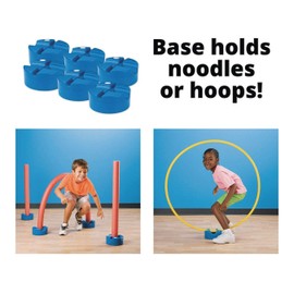 S&S Worldwide Noodle and Hoop Bases (set of 6)