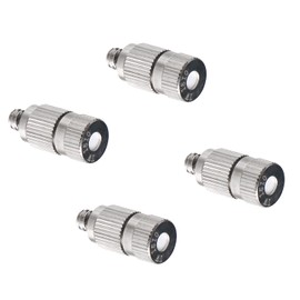 Aopin Garden Lawn Misting Nozzles Stainless Steel 0.5mm / 0.02" Orifice Atomizing Mister Sprayer Nozzle Suitable For Outdoor Cooling, Garden Irrigation, Fountain,Crop Nutrient Injection,Greenhouse 4 Pcs