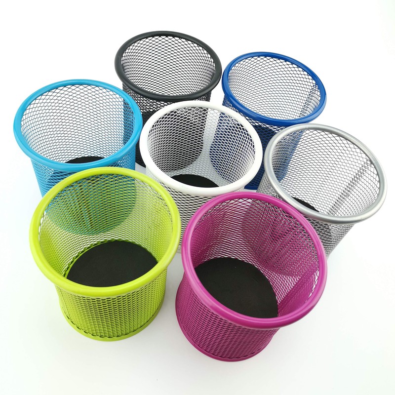 D.RECT Metal Pen Holder Round Wire Metal Mesh Multifunctional Cup