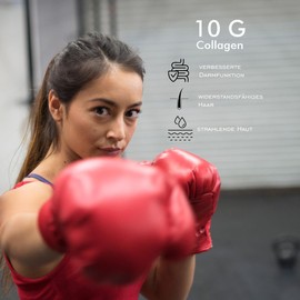 Premium Kollagen Pulver - Hochdosiert Kollagenpulver, reines Kollagen Pulver, Hydrolysat Peptide Typ I & III Collagen Protein Pulver - Geschmackneutral/ohne Zusätze - 20x10g Sachets - OX Collagen