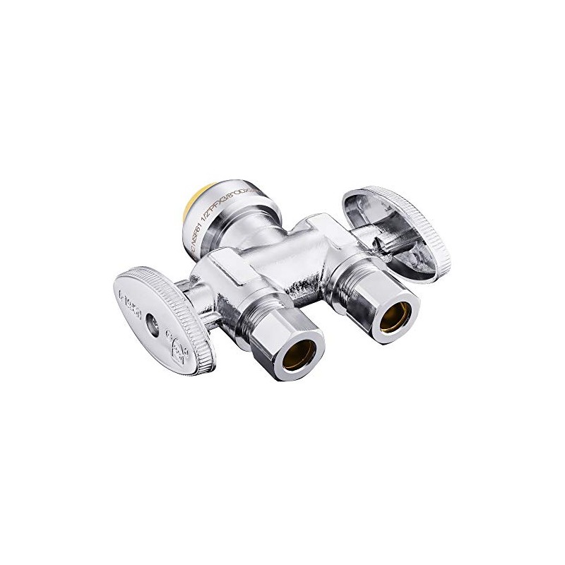 EFIELD Push Fit 1/2" x Dual 3/8" ; OD Compression