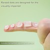204pcs Clear Bump Dots for Visually Impaired, Silicone Braille Stickers
