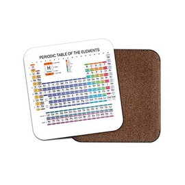 Periodic Table Science Chemistry Cork Backed Drinks Coaster for Tea & Coffee #4060