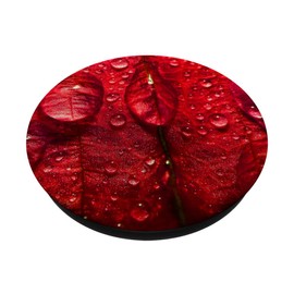 Fire Fit Designs Red PopSocket Pop Grip for Phone and Tablet - Cute, Swappable Top, Compatible with Smooth Cases, Not Wireless Charging Compatible