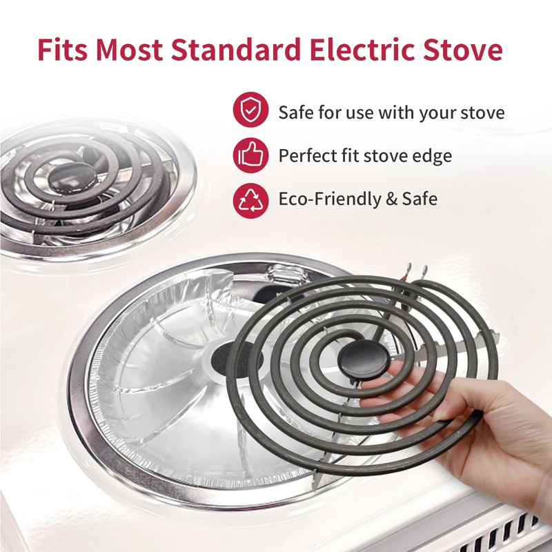 50PC COZZIVITA Round Electric Stove Burner Covers - Stove Top