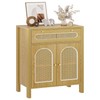 DWVO Sideboard Buffet - Kitchen Storage Cabinet with Rattan Doors,