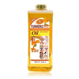 Turmeric Body Oil, Massage Oil for Face, Legs, Hands and Back, Natural Ingredients, Suitable for All Skin Types, Skin Care, Moisturising, With Turm Suitable for Both Men and Women, 6.76 oz,Mixed delivery of new and old packaging:_200ml_1 pc