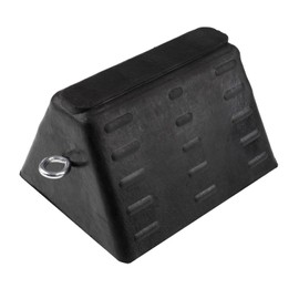 WHEEL CHOCK BLOCK - 8 X 10 X 6 W/EYEBOLT 7LBS - RUBBER